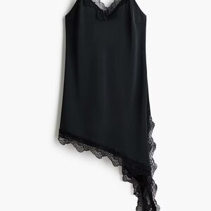 H&M Black Lace Trim Dress
